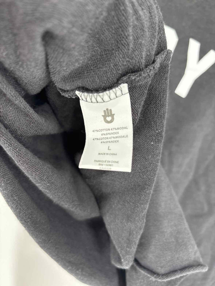 Size L SPIRITUAL GANGSTER Charcoal Sweater