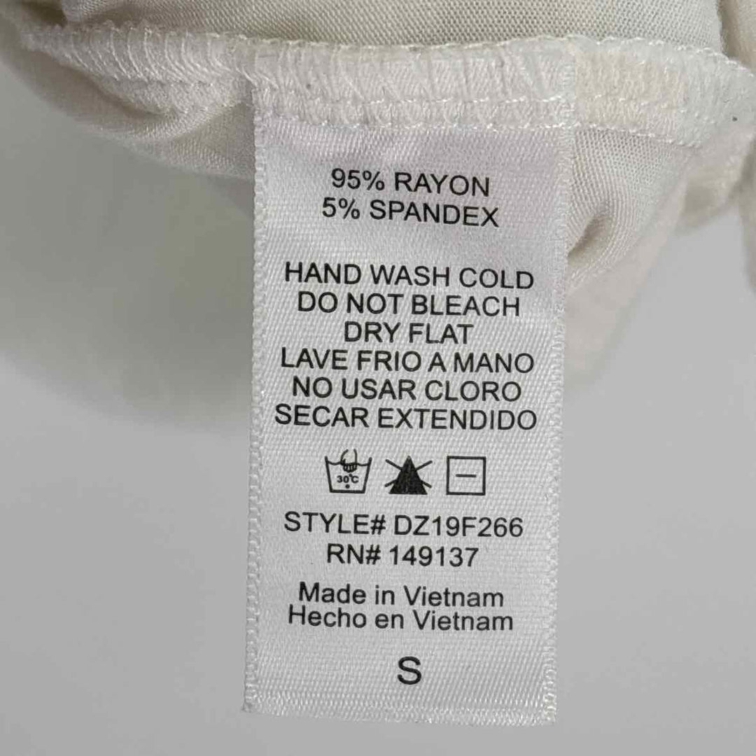 Size One Size Cream Shirt