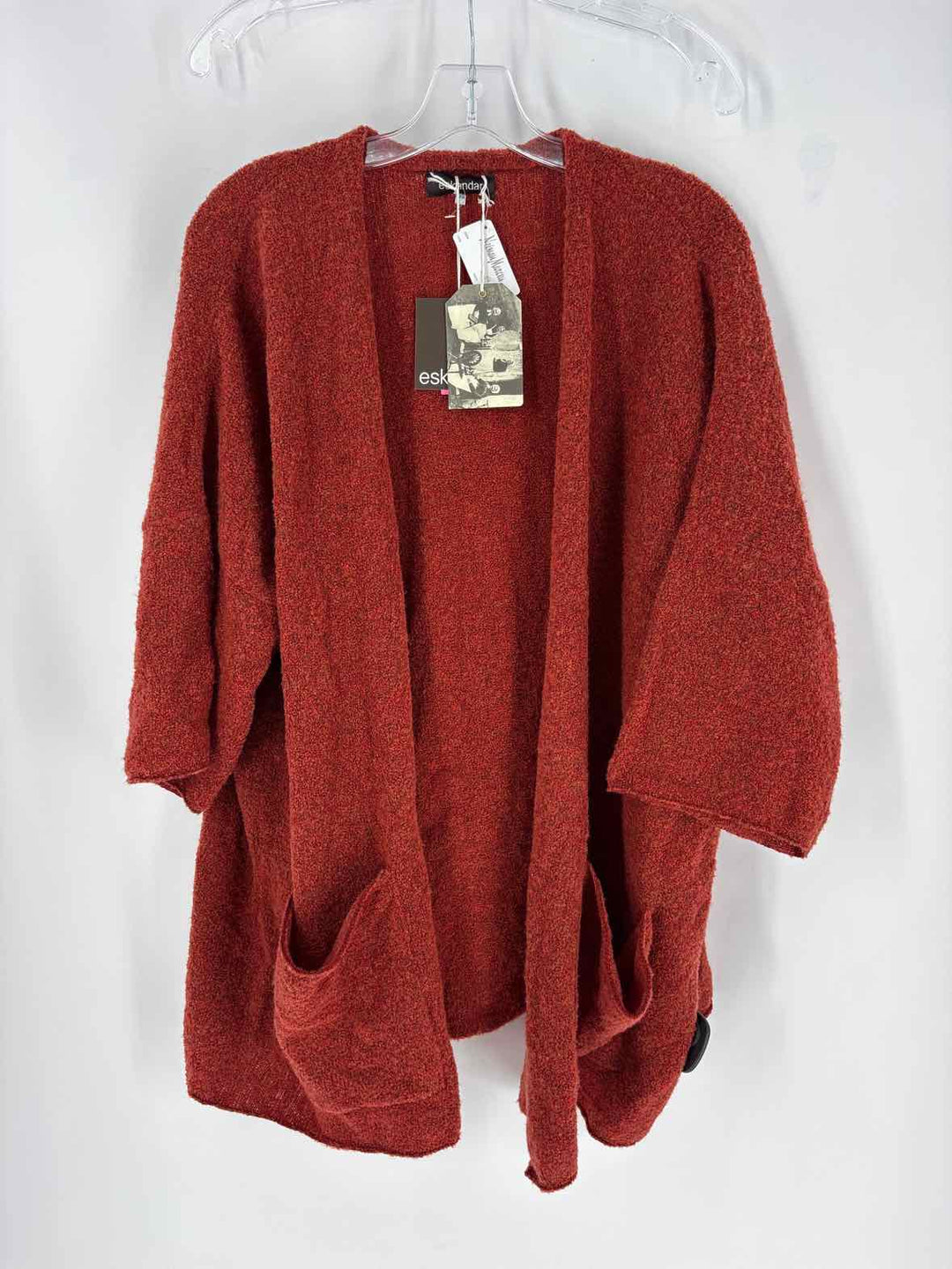 Size One Size ESKANDAR Orange Luxury - Cardigan