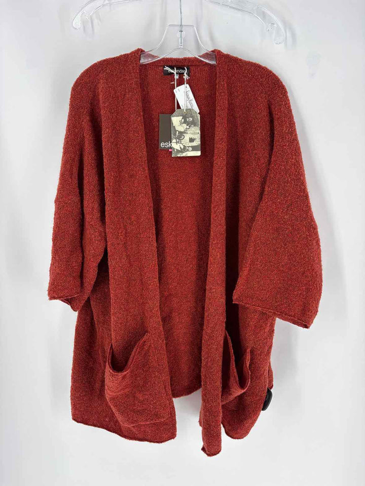 Size One Size ESKANDAR Orange Luxury - Cardigan