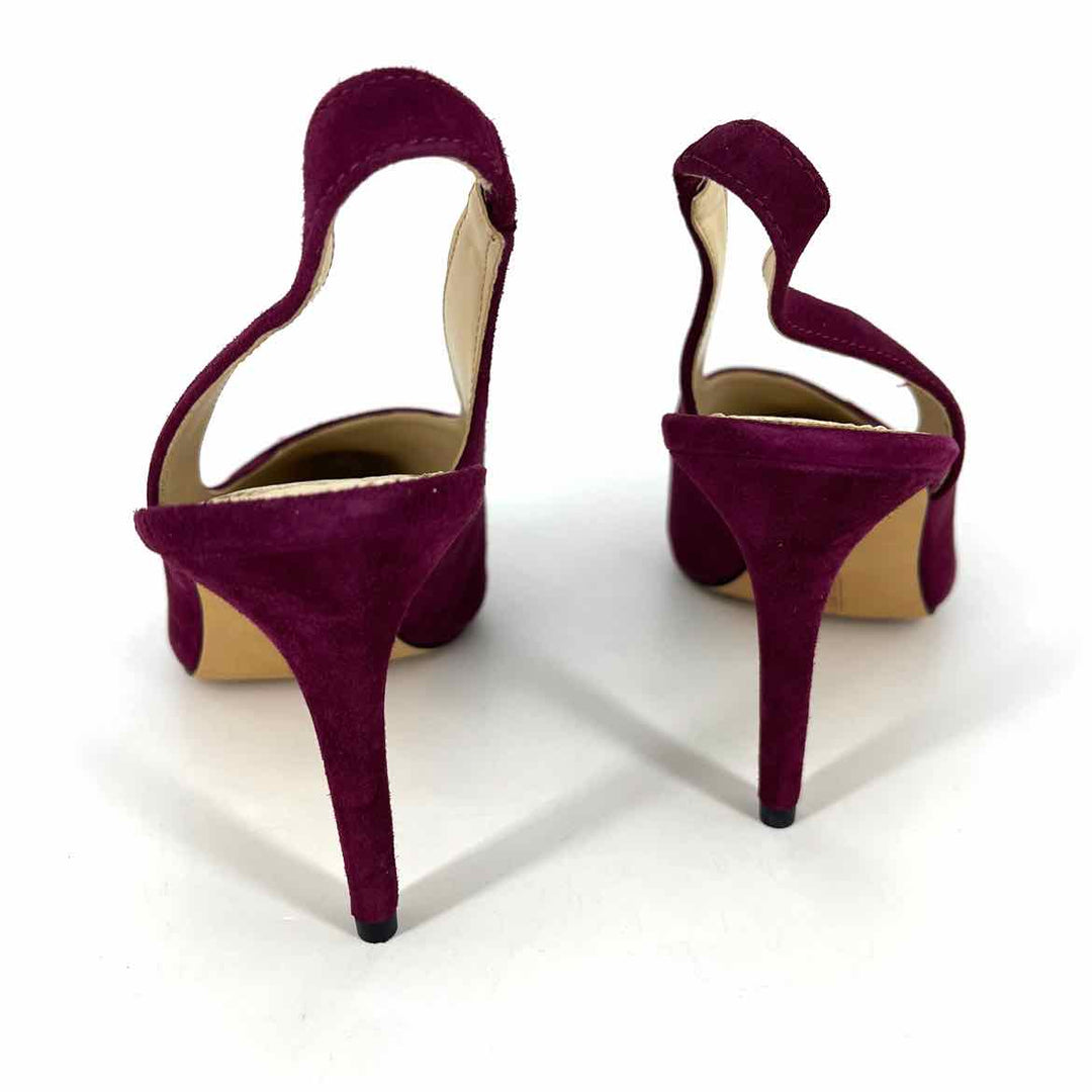 Shoe Size 12 Vince Camuto Burgundy Suede Heels