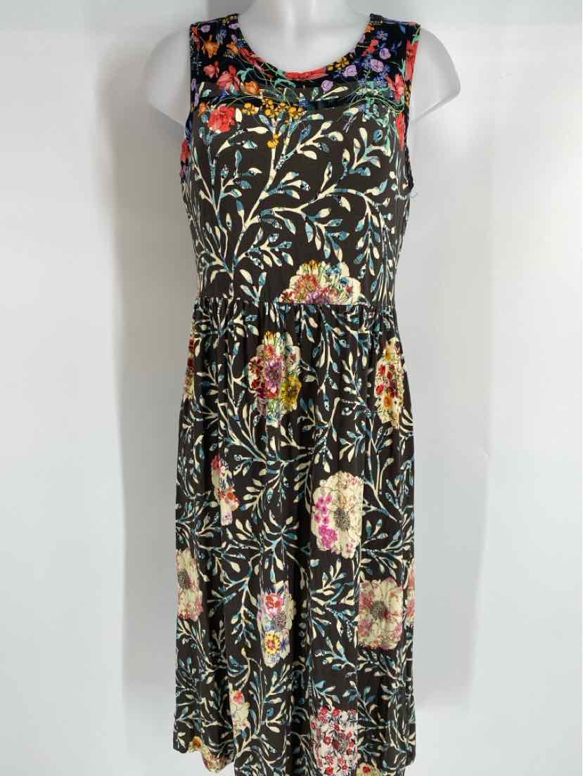 Size S Johnny Was Brown Print Dress