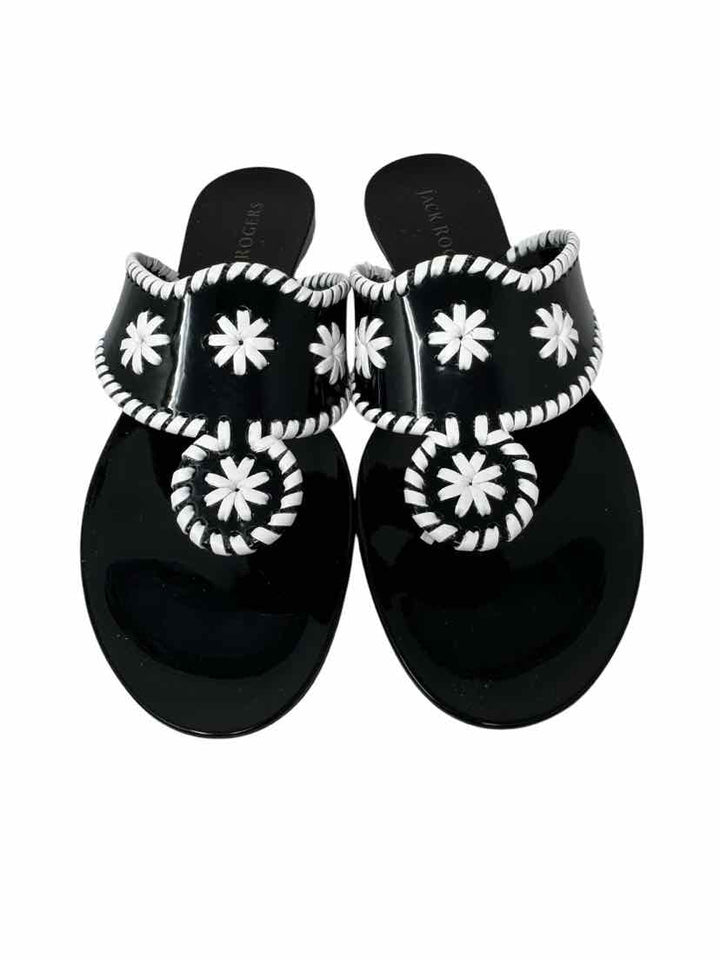 Shoe Size 9 Jack Rogers Black/White Sandals