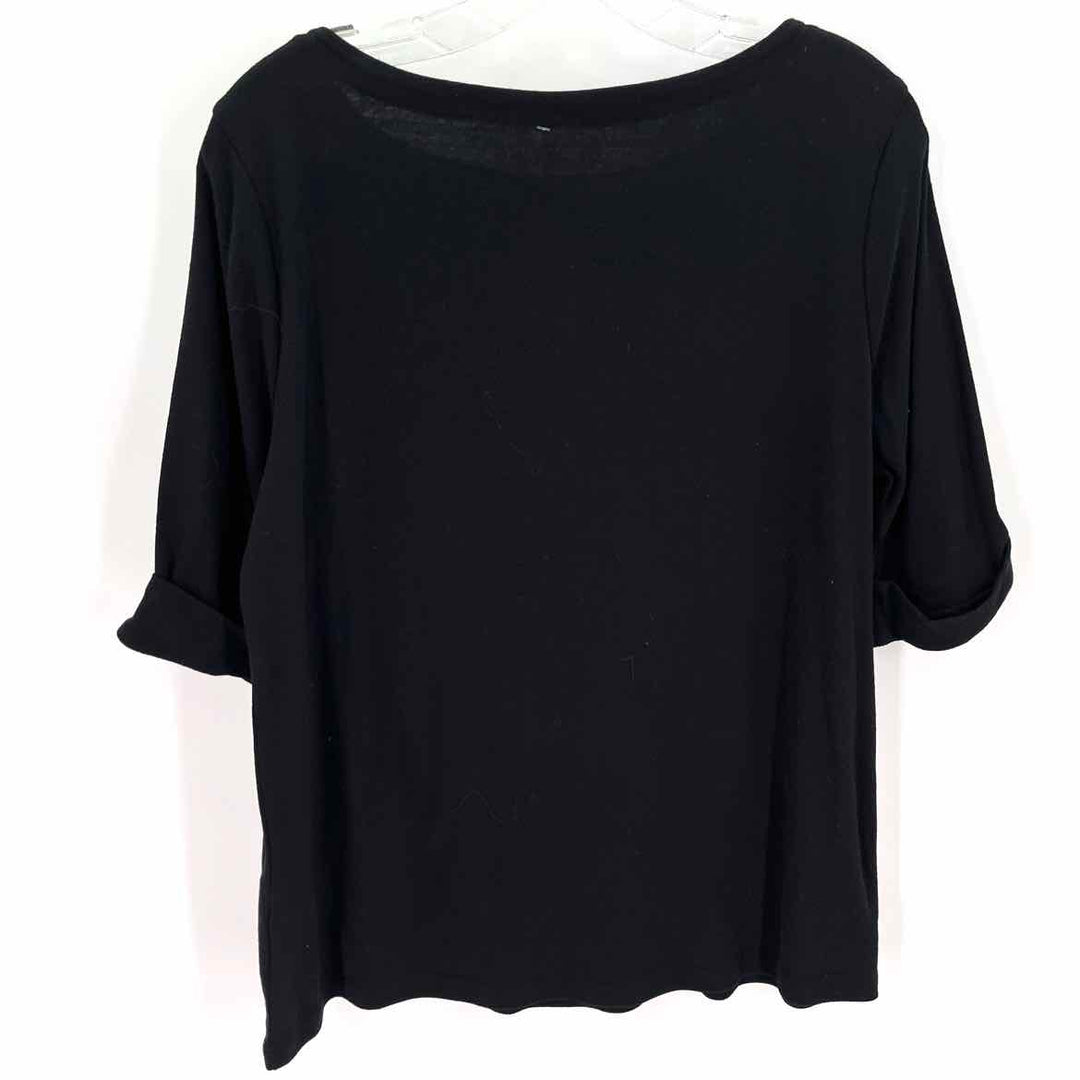 Size XL GLORIA VANDERBUILT Black Shirt