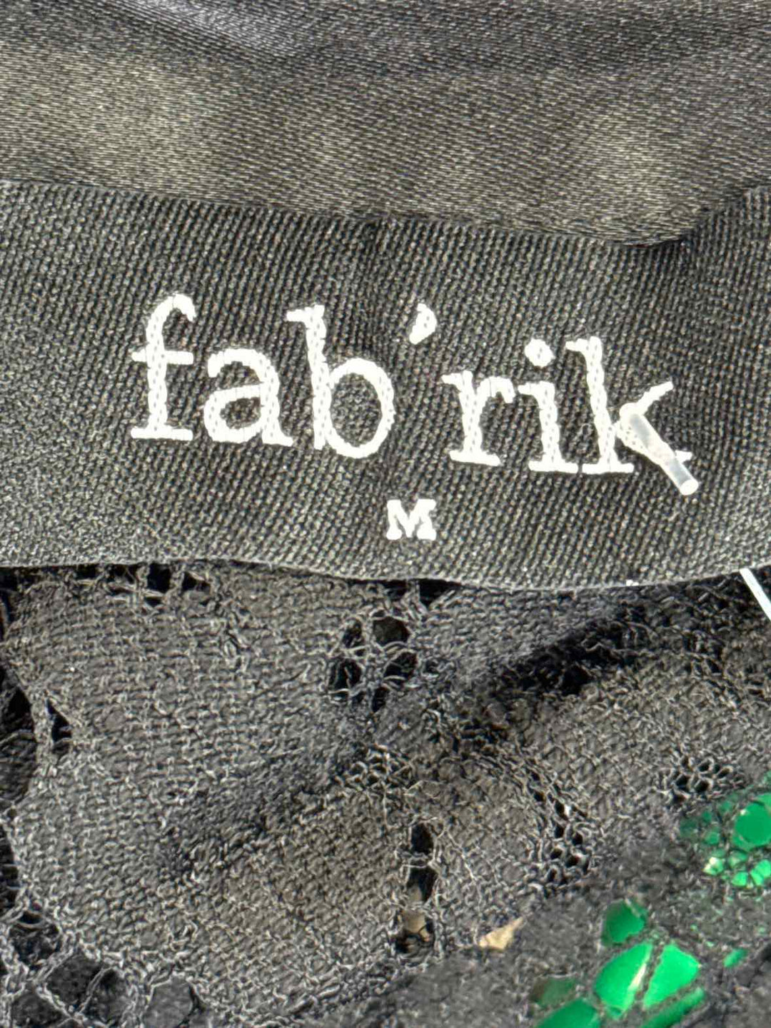 Size M FABRIK Black Shirt