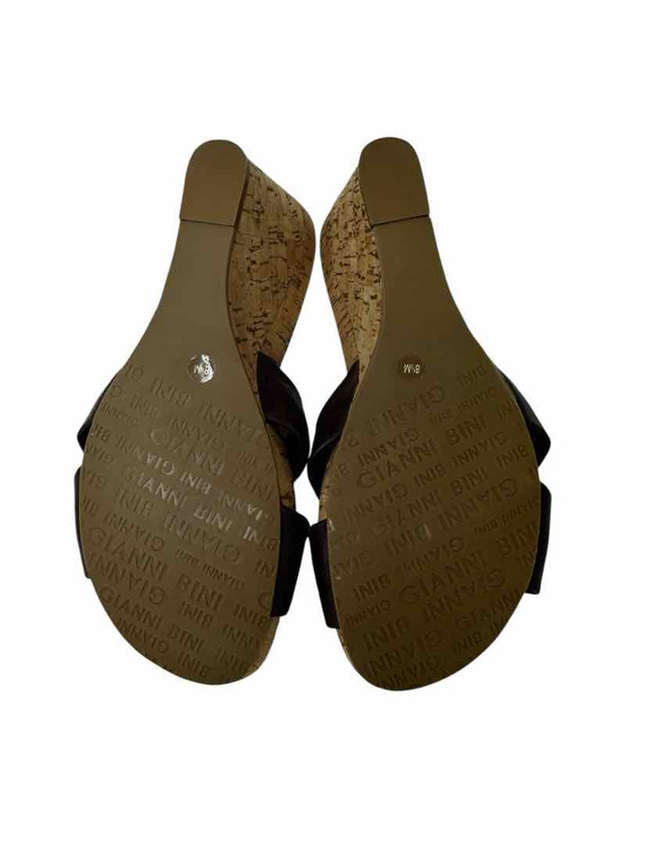 Shoe Size 8.5 Gianni Bini Brown Leather Sandals