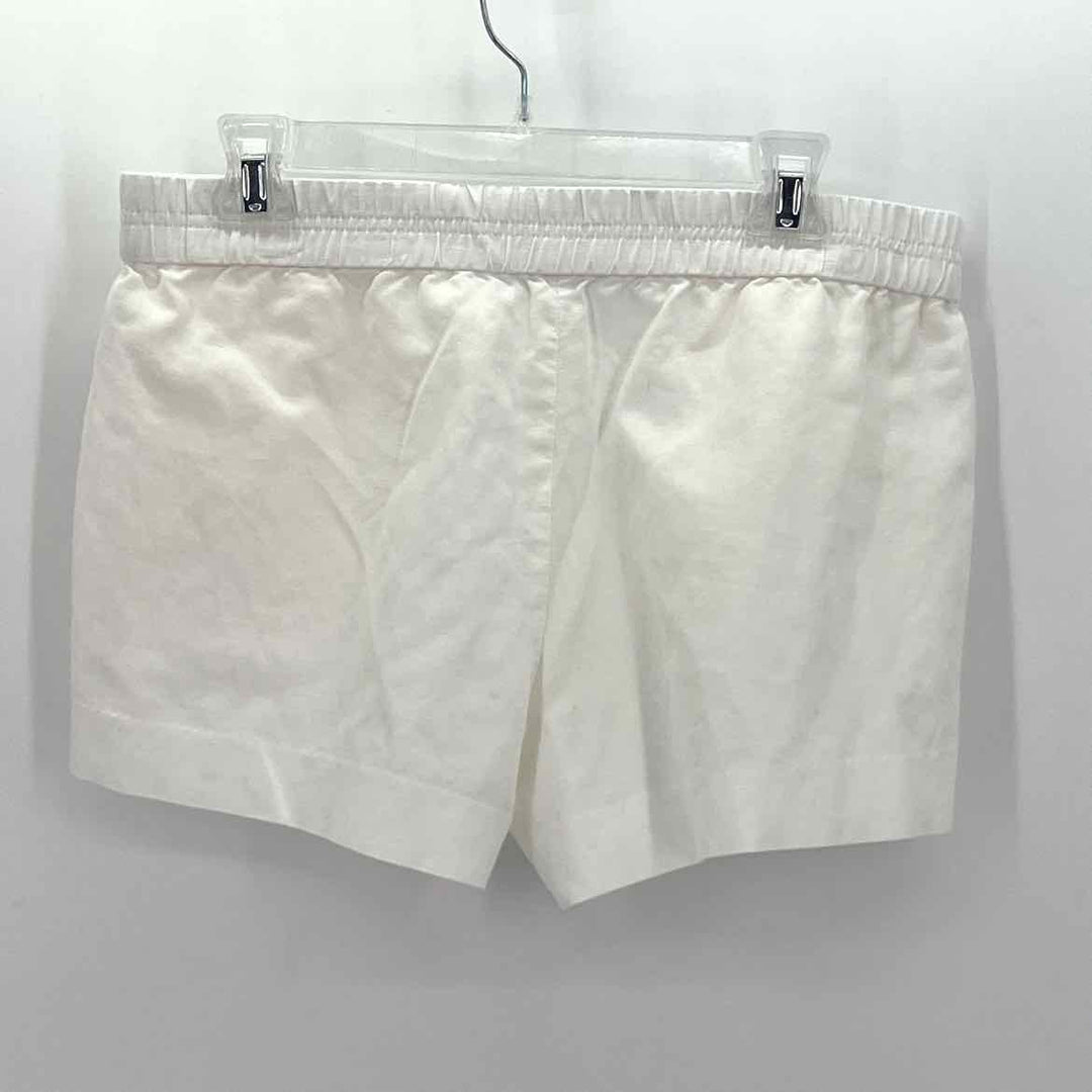 Size 10 J Crew White Linen Shorts