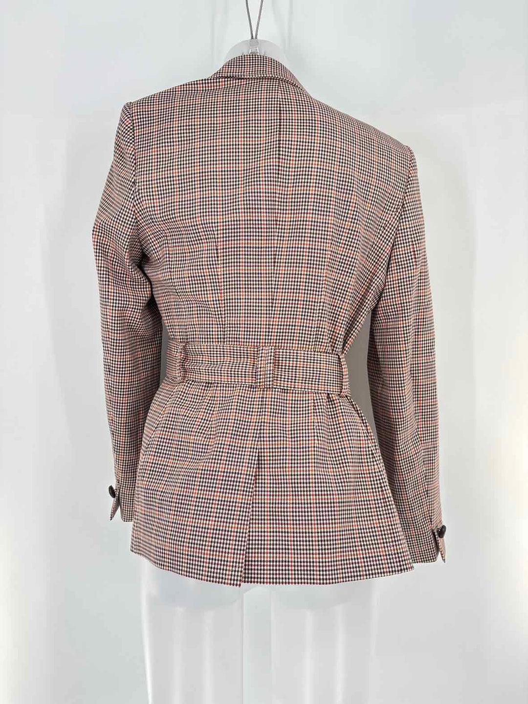 Size 8 Brooks Brothers Brown Print Jacket