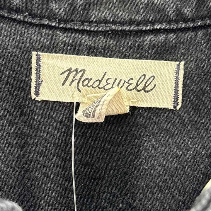 Size S MADEWELL Black Denim Dress