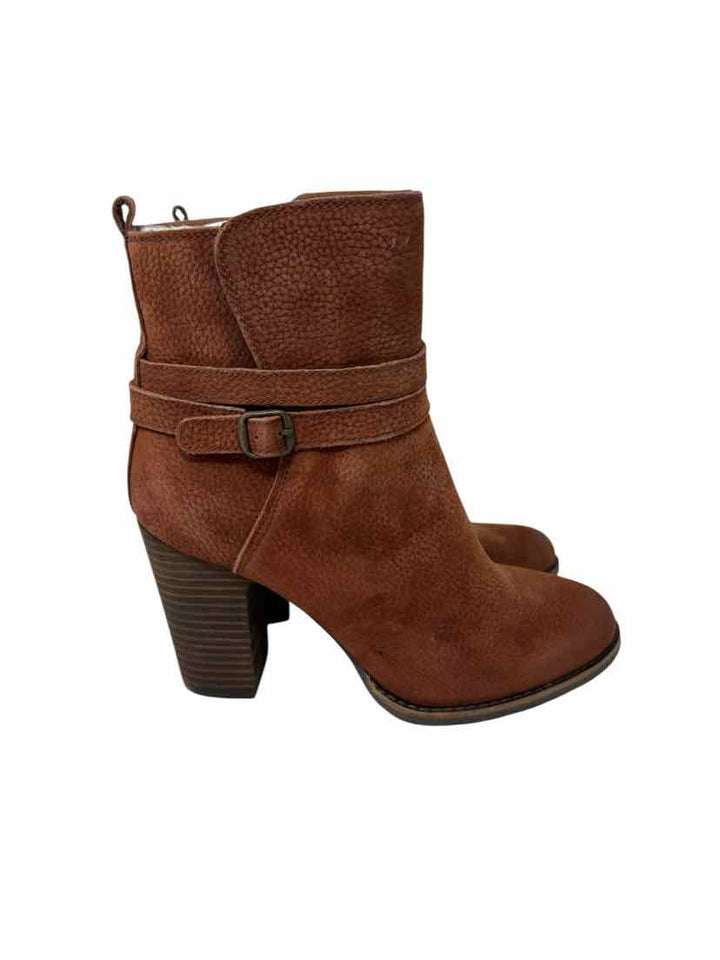 Shoe Size 8 LUCKY Brown Suede Boots