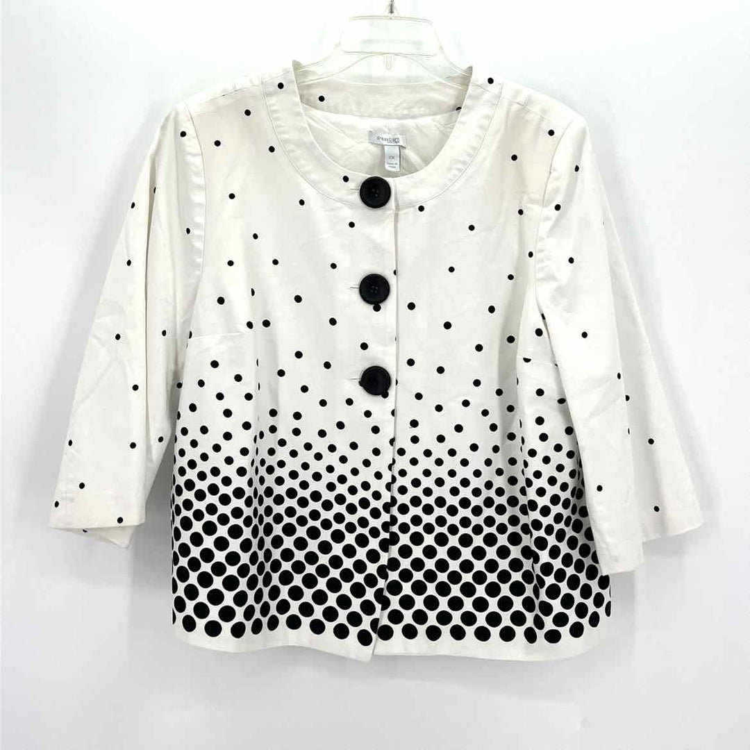 Size 2X Black/White Jacket