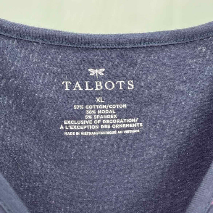 Size XL Talbots Navy Shirt