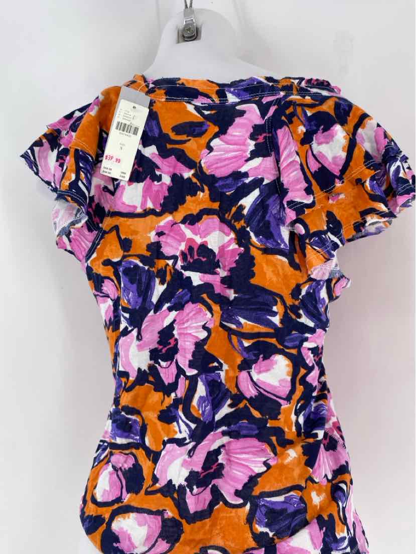 Size S MAEVE White Print Shirt