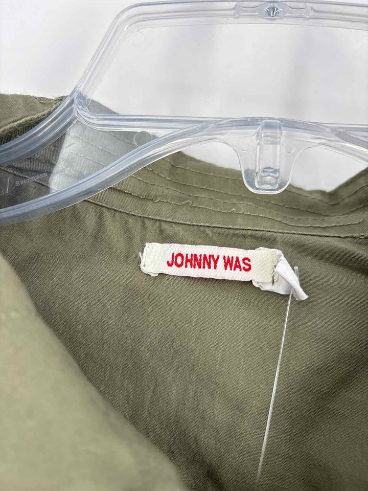 Size M Johnny Was Olive Shirt