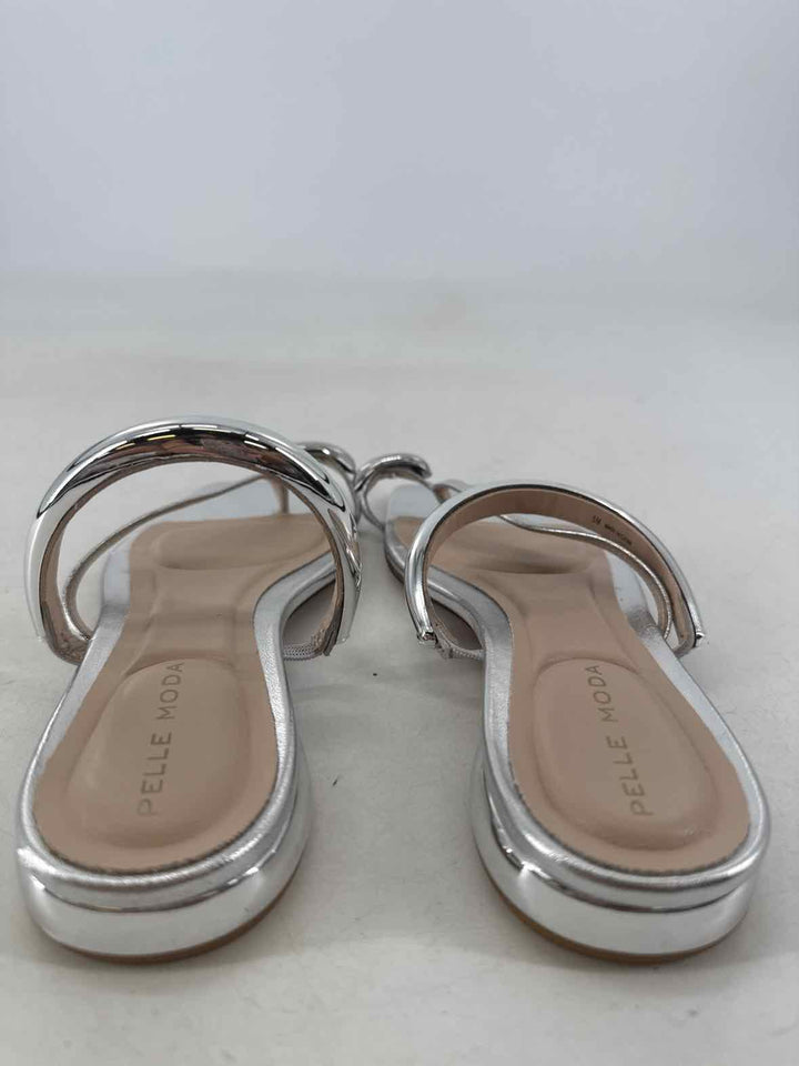 Shoe Size 5 PELLE MODE Silver Sandals
