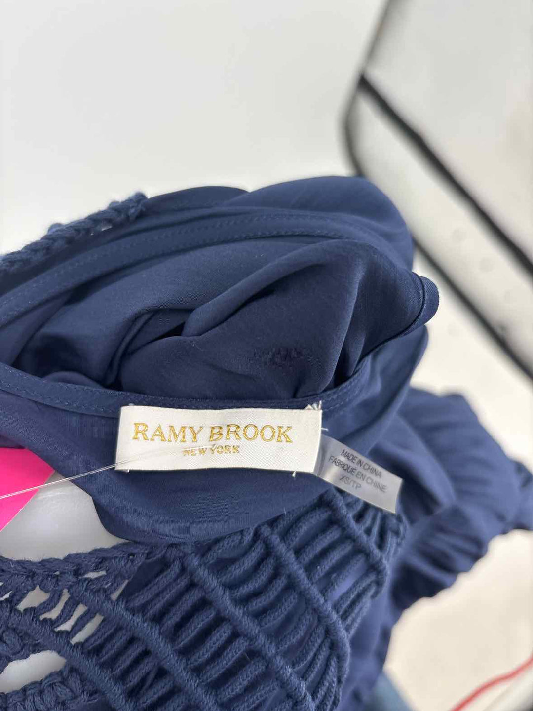 Size XS Ramy Brook Navy Silk Dress