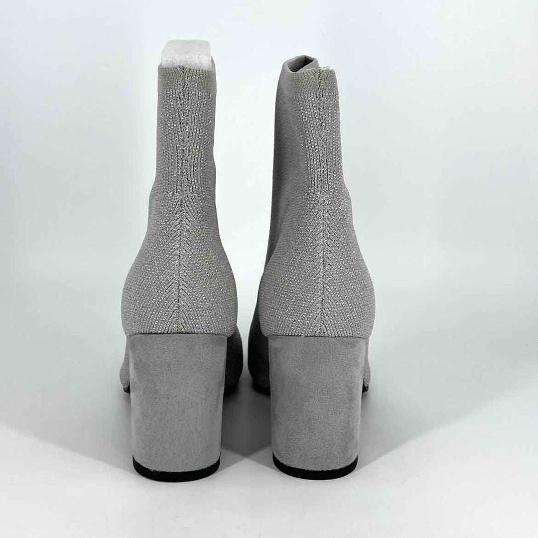 Shoe Size 7.5 MIA Silver Knit Boots