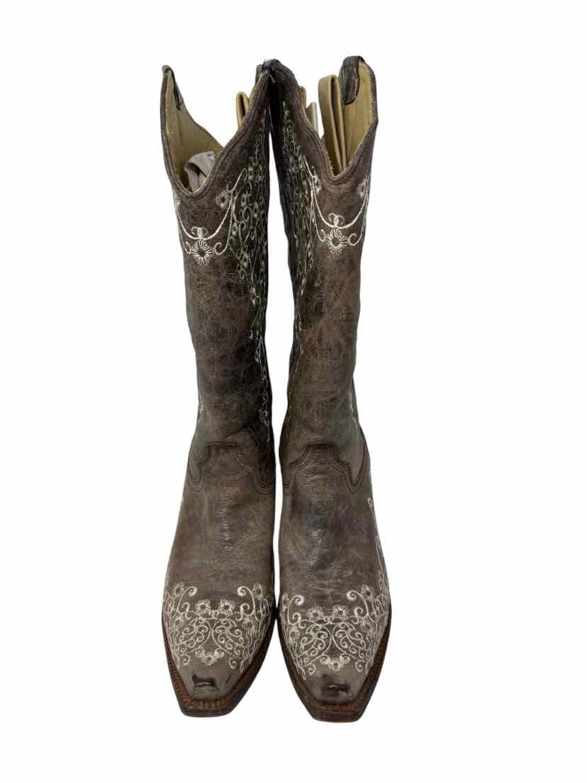 Shoe Size 9 CORRAL Tan Leather Boots