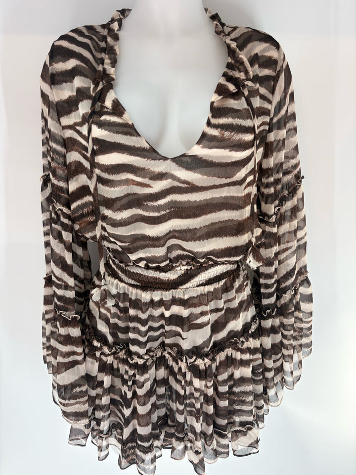 Size XS MISA Brown Dress