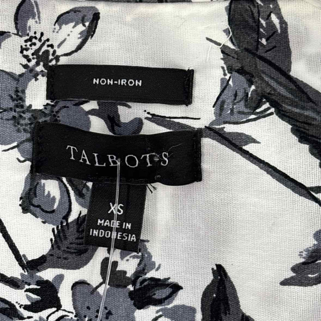 Size XS Talbots Black/White Shirt