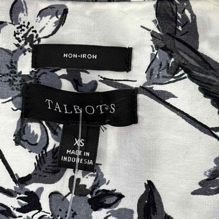 Size XS Talbots Black/White Shirt