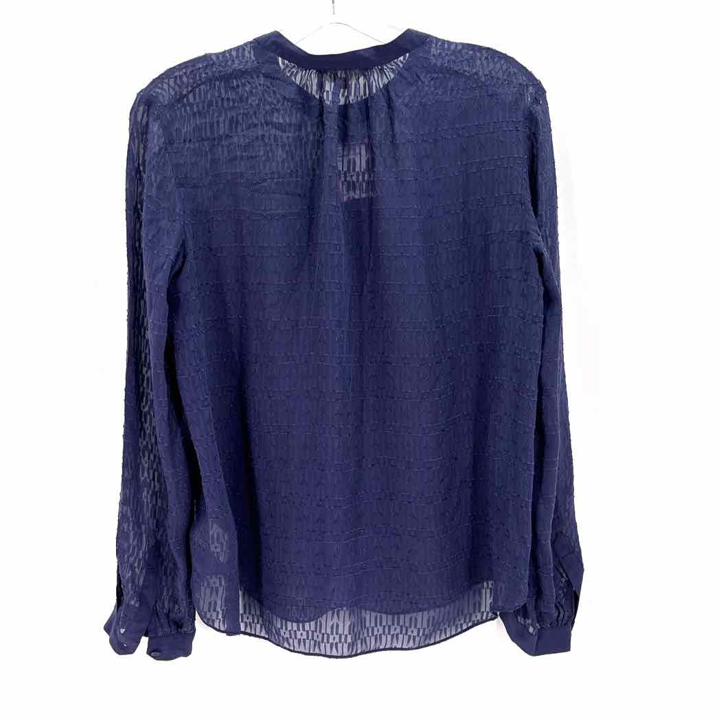 Size 2 REBECCA TAYLOR Blue Shirt