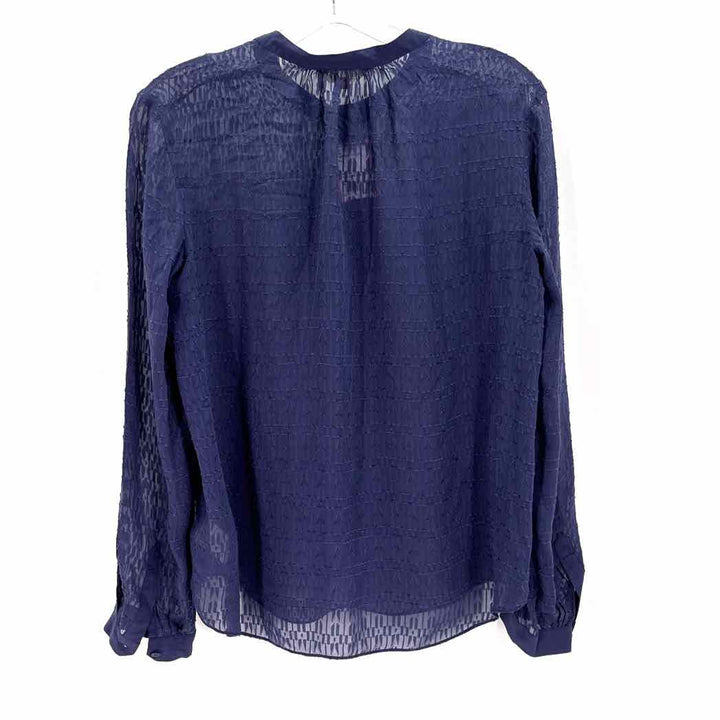 Size 2 REBECCA TAYLOR Blue Shirt