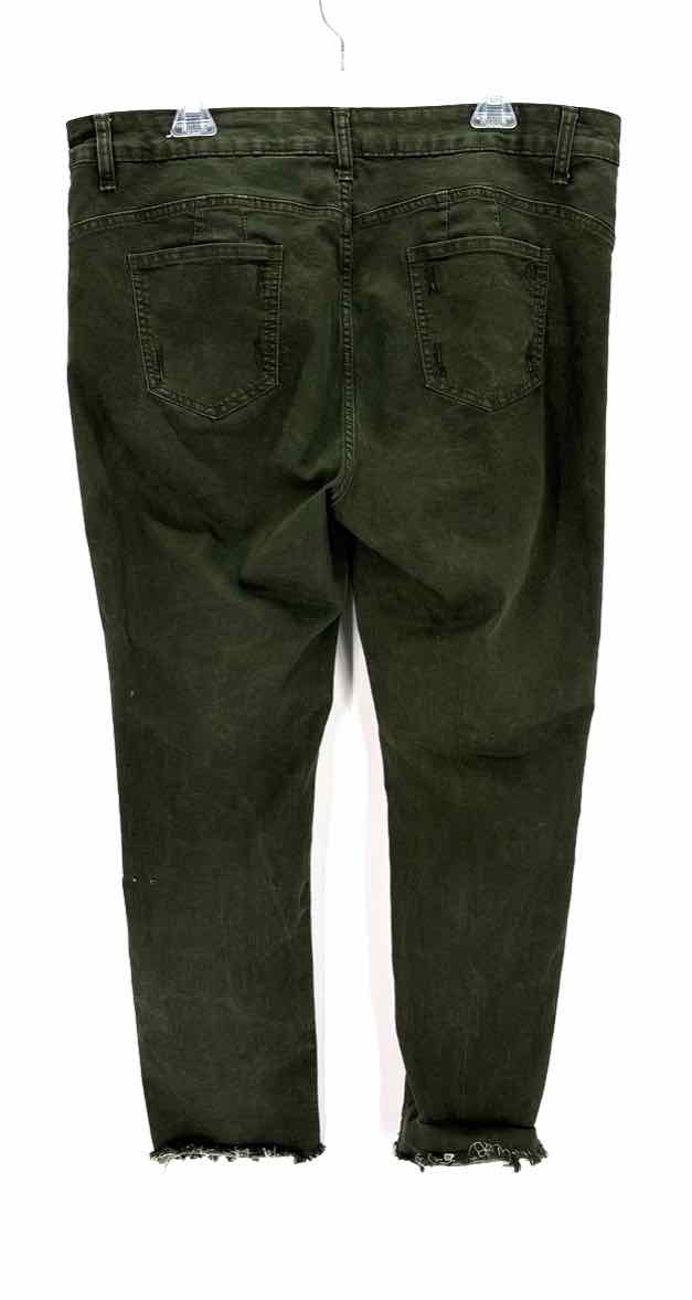 Size 22 Olive Denim Jeans