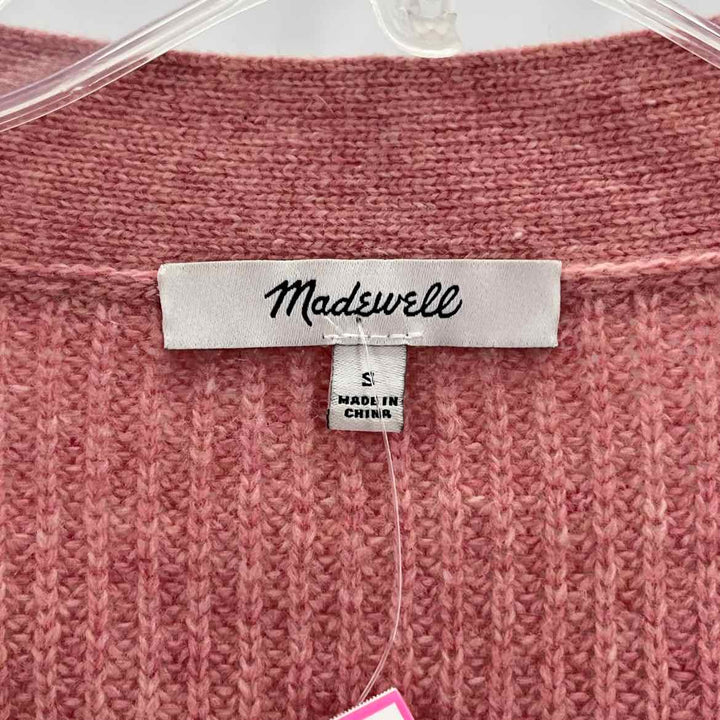 Size S MADEWELL Pink Knit Sweater