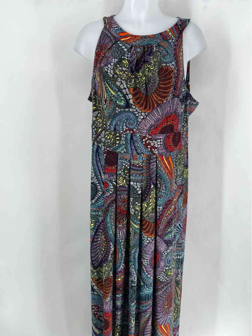 Size XL SOMA Black Print Dress