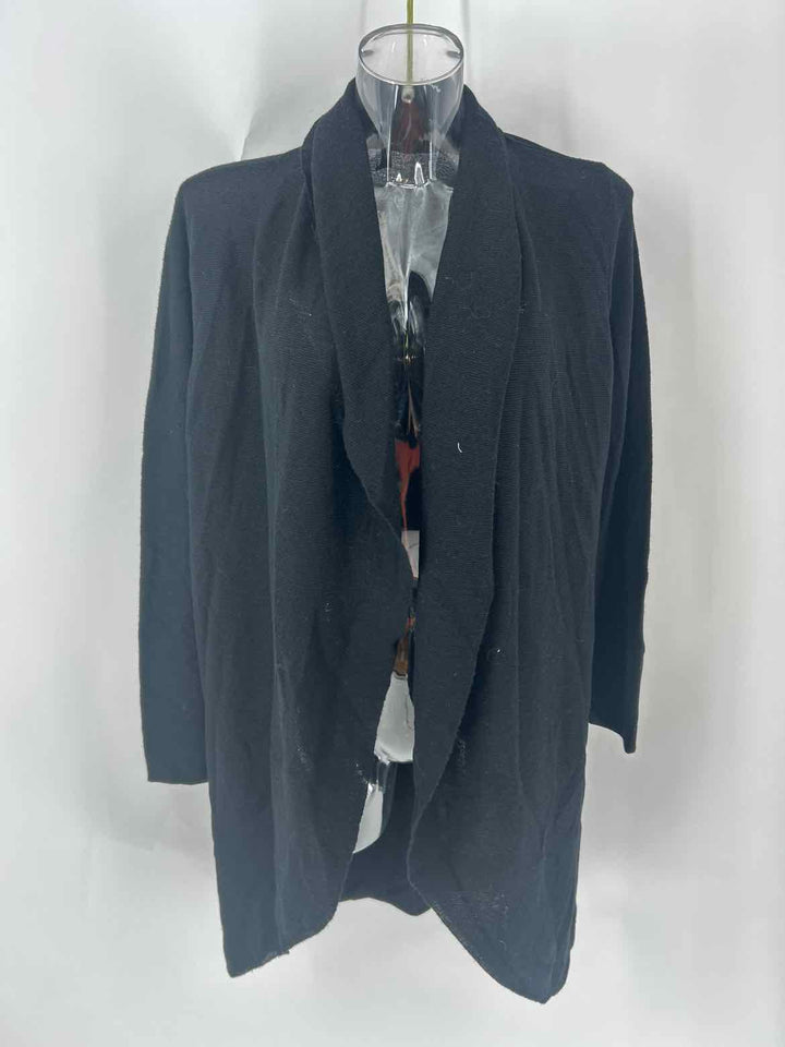 Size L Eileen Fisher Black Cardigan