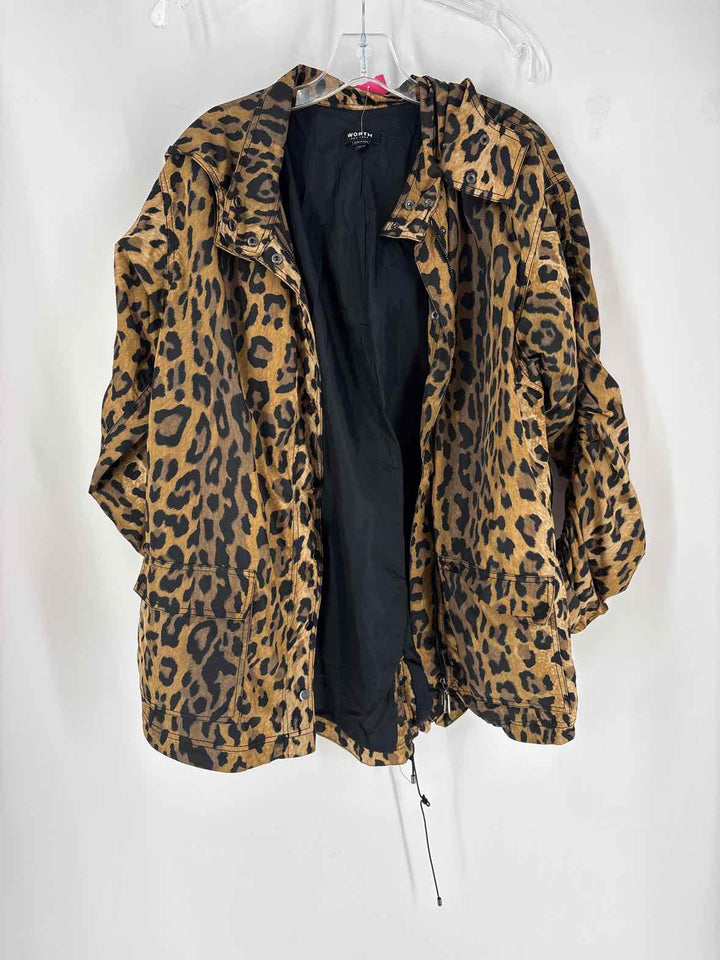 Size M WORTH Brown Print Jacket