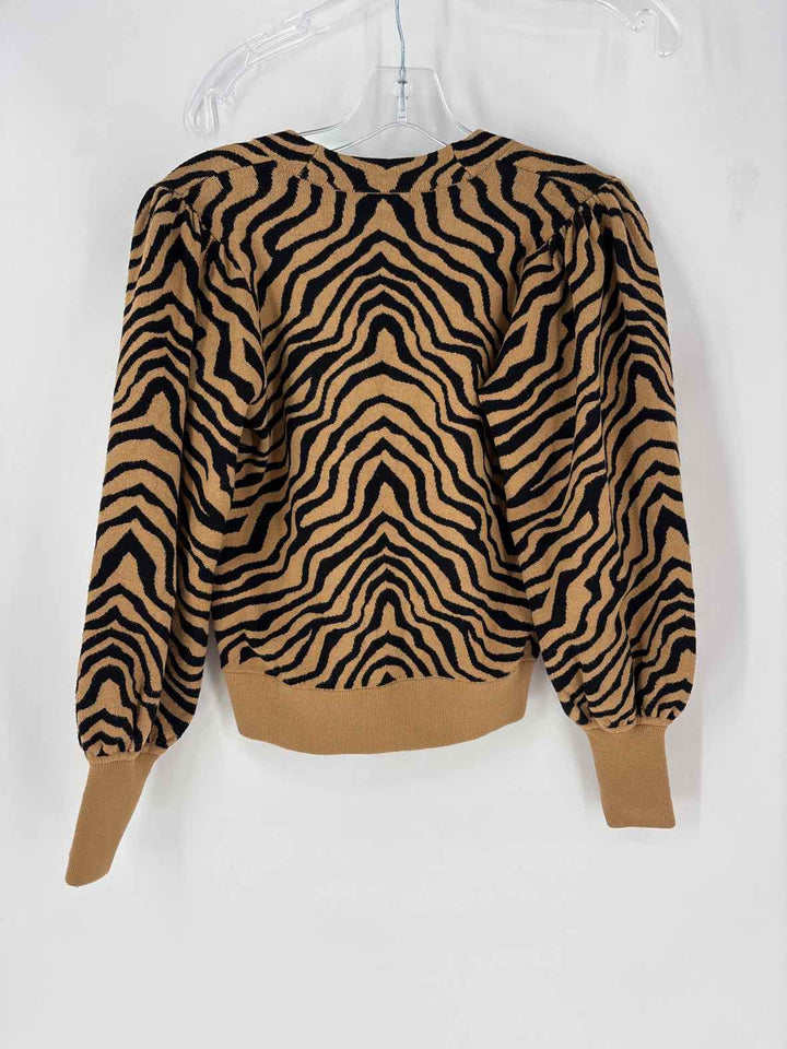 Size S MINNIEROSE Brown Print Sweater