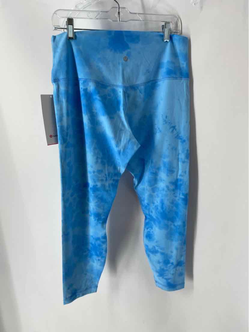 Size 14 Lululemon Blue Print Pants