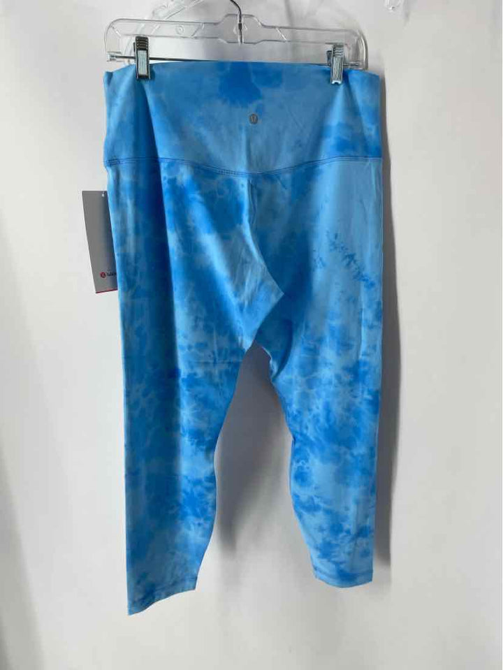 Size 14 Lululemon Blue Print Pants