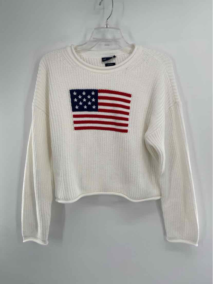 Size S GAP White Knit Sweater