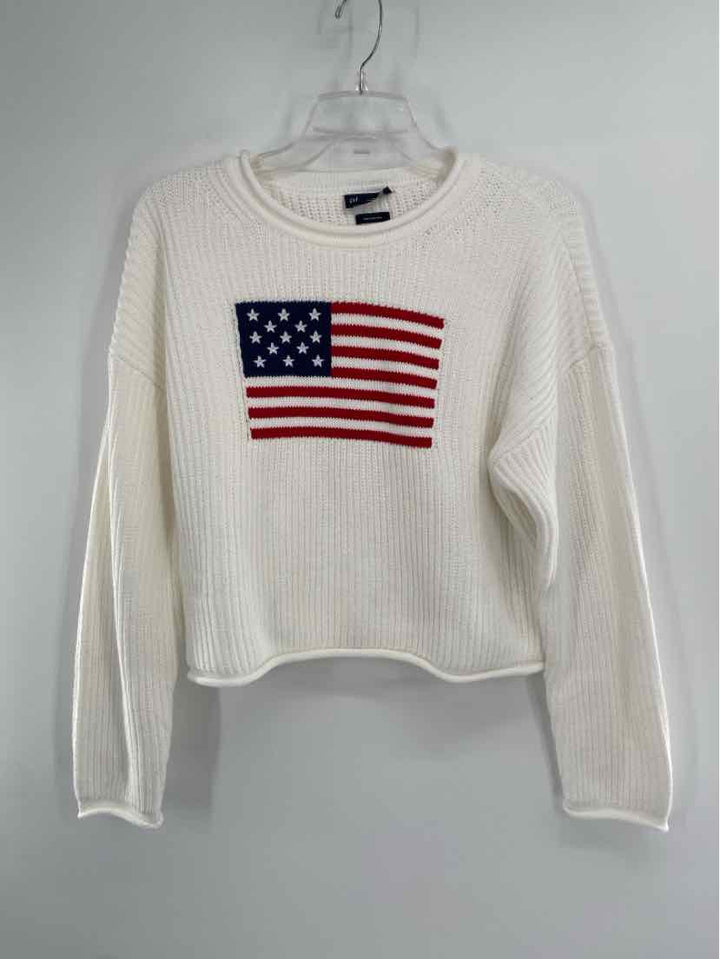 Size S GAP White Knit Sweater