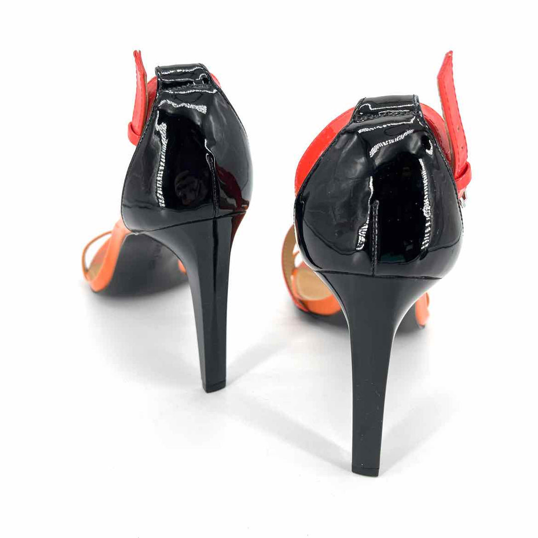 Shoe Size 7.5 Calvin Klein Orange Patent Sandals