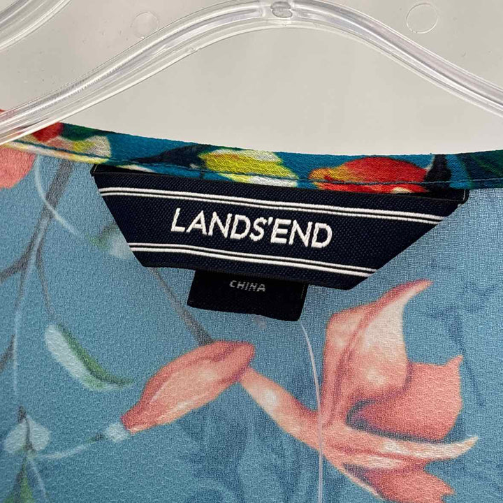 Size XS LAND END Blue Print Coverup