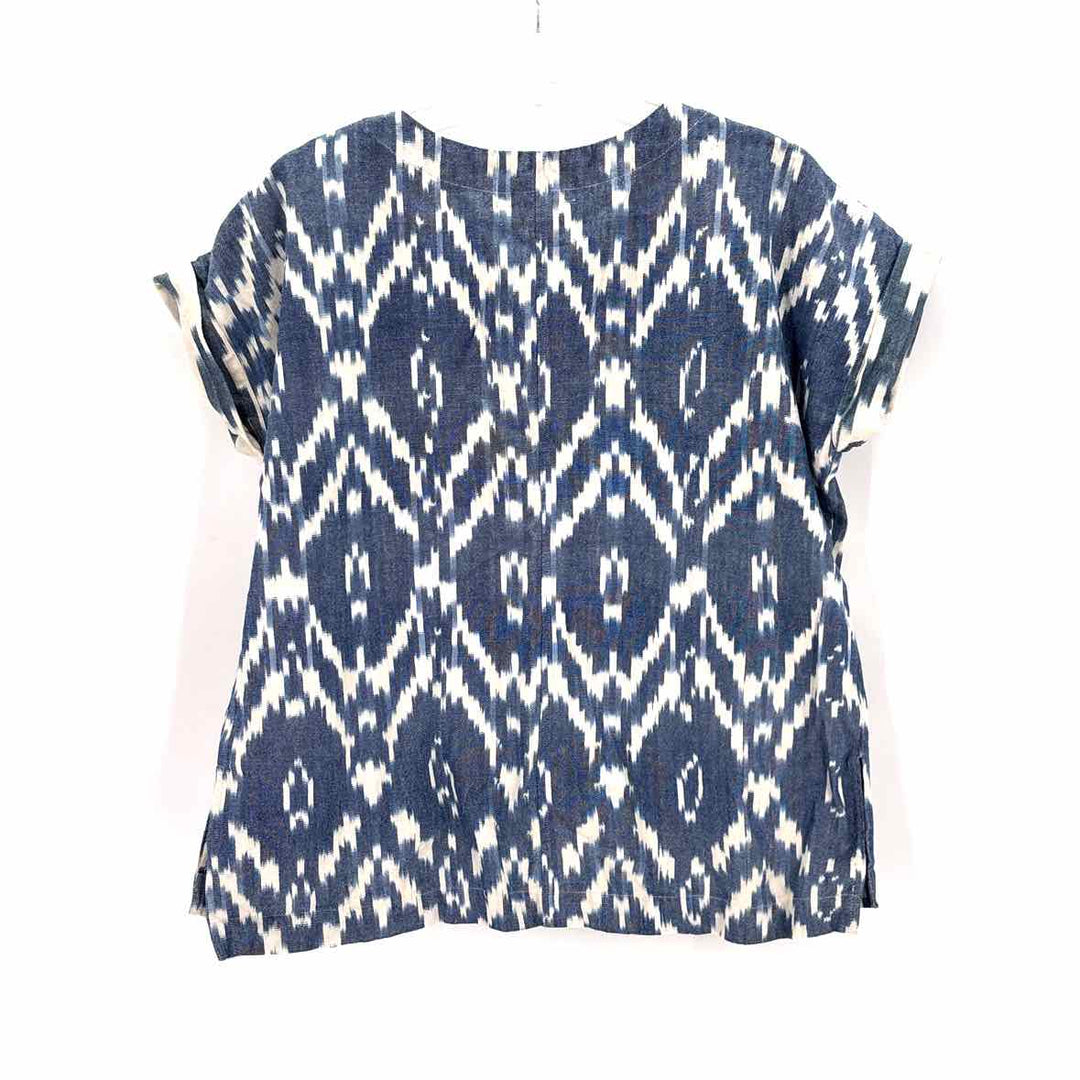 Size 4 Blue Print Shirt