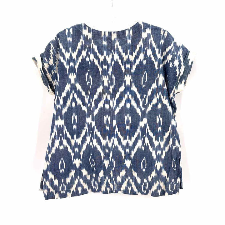 Size 4 Blue Print Shirt