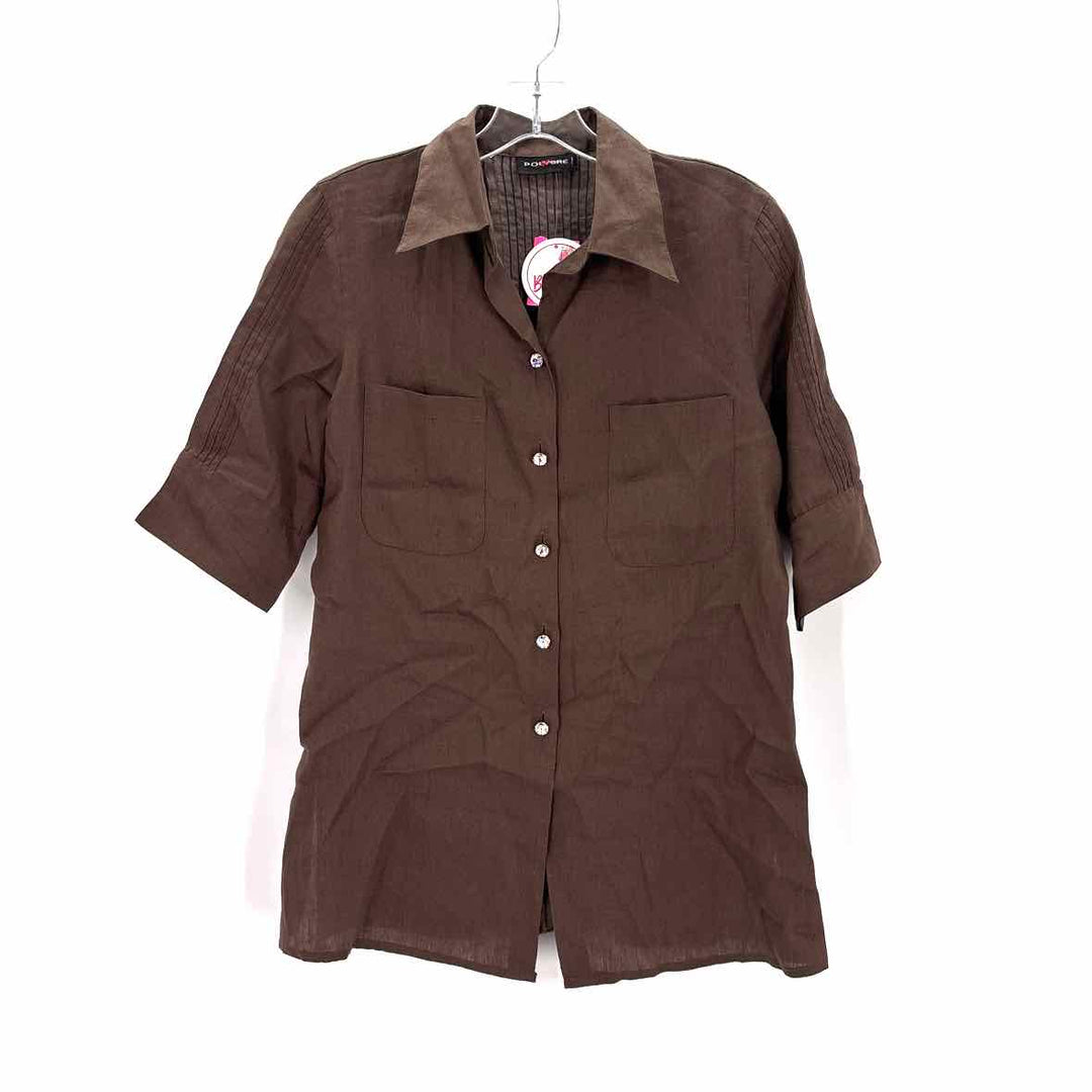 Size M Bronze Sateen Shirt