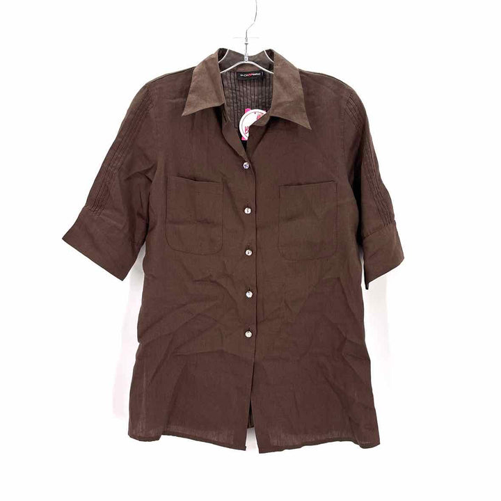 Size M Bronze Sateen Shirt