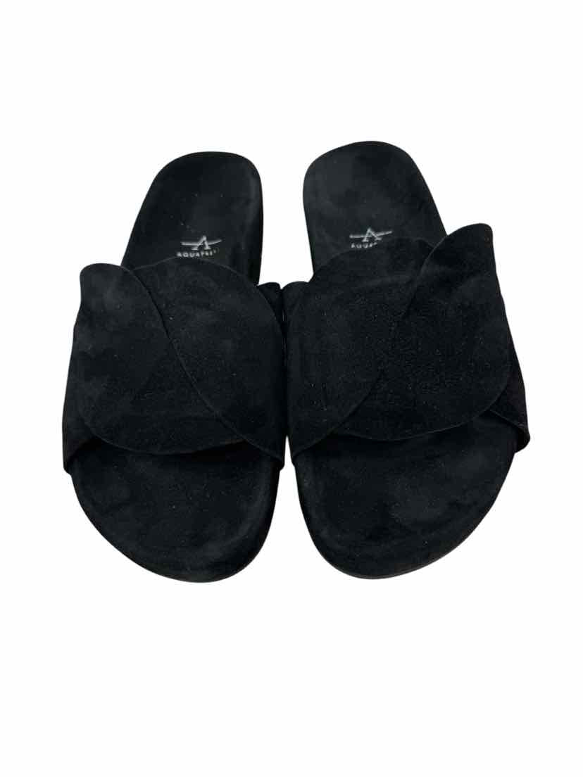 Shoe Size 11 Stuart Weitzman Black Suede Sandals