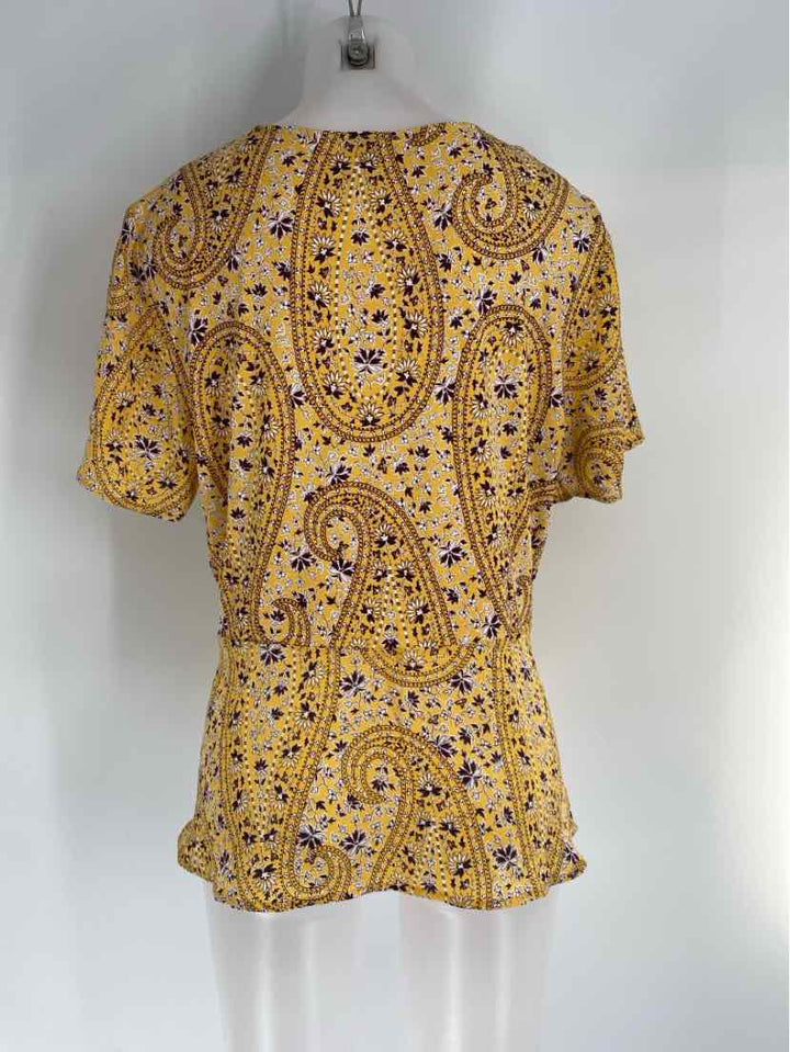 Size L Ann Taylor Yellow Shirt
