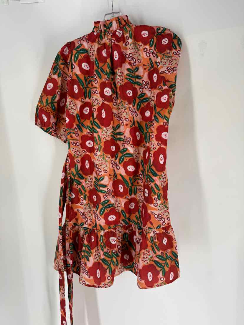 Size S JOY JOY ORANGE PRINT Dress