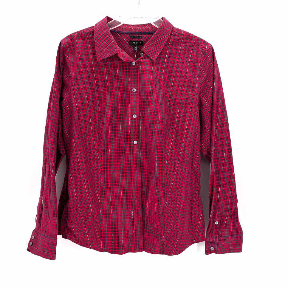 Size 12 Talbots Red Shirt