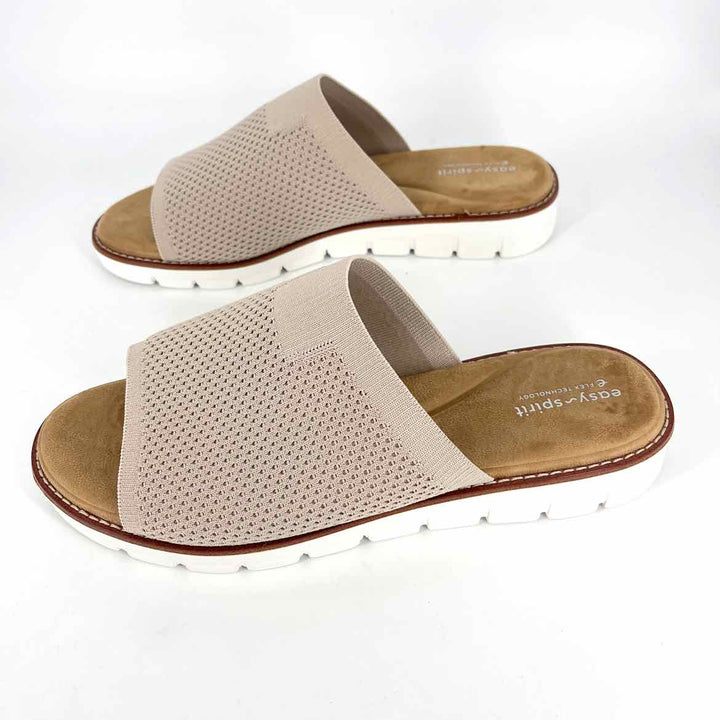 Shoe Size 12 EASY SPIRIT Taupe Knit Sandals