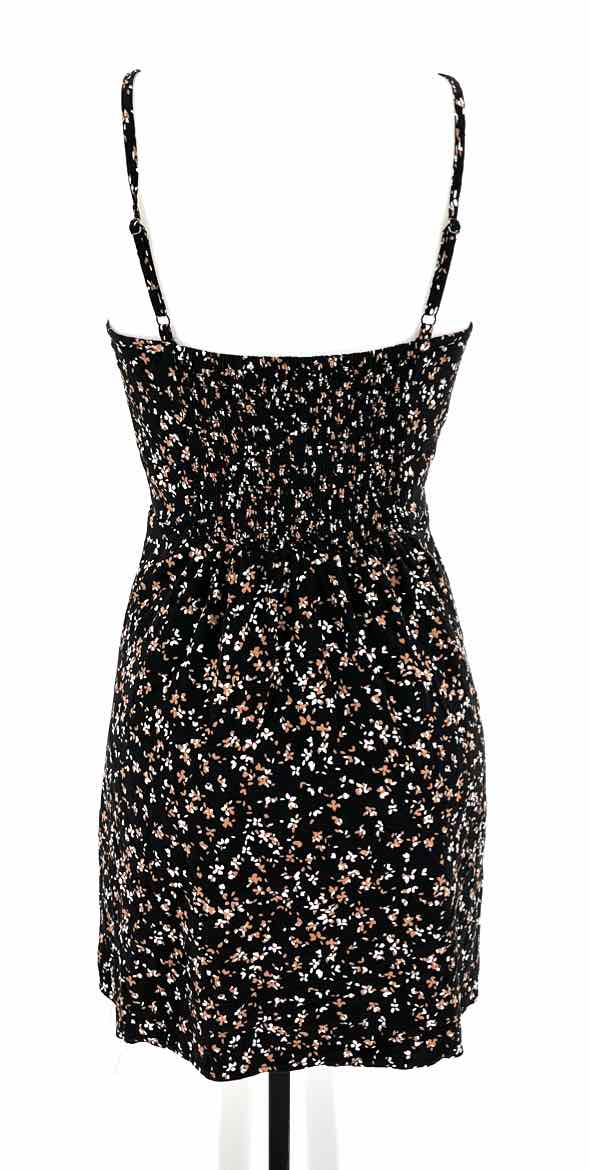 Size S 41 HAWTHORN Black Print Dress