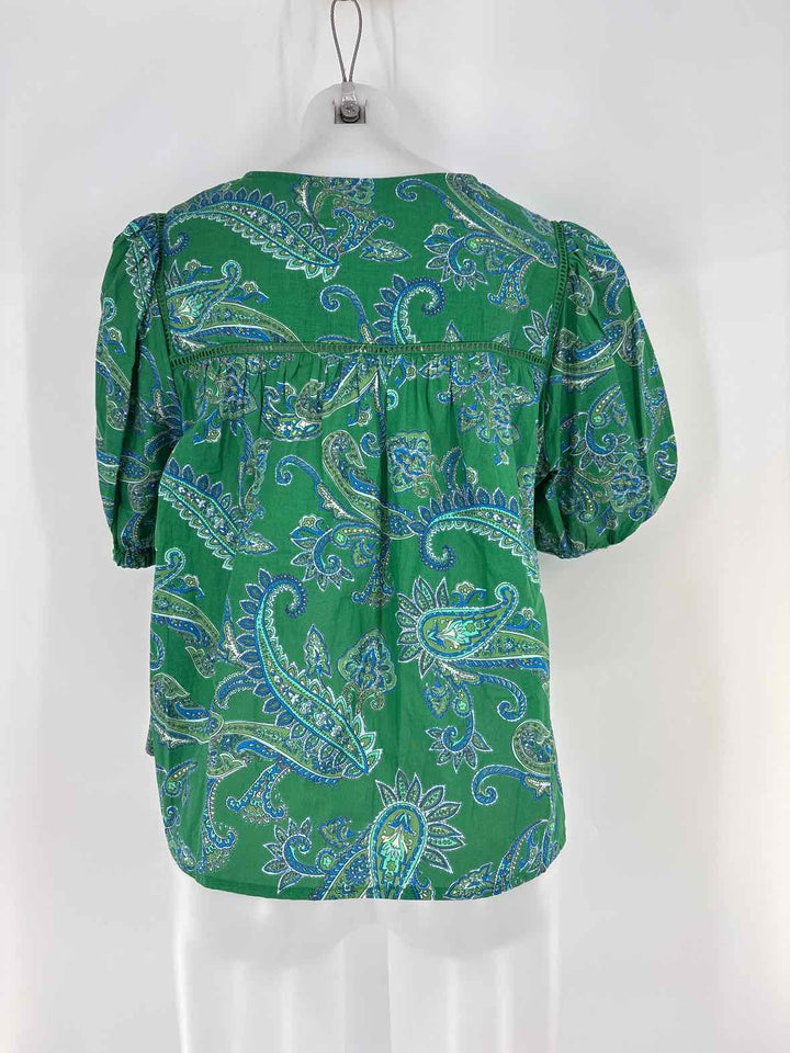 Size L PHILOSPHY Green Print Shirt